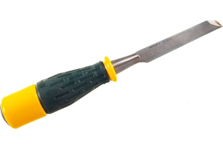 Стамеска, упрочненное полотно, ударопрочная двухкомпонентная ручка, стальной затыльник для ударных работ, 14мм KRAFTOOL EXPERT 1815-14_z01