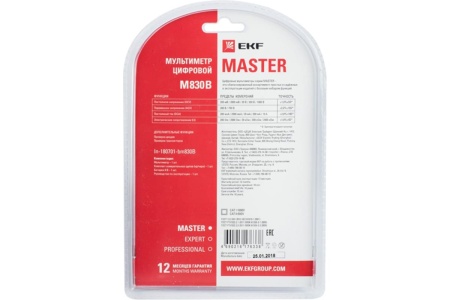 Цифровой мультиметр EKF M830B Master In-180701-bm830B