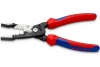 Инструмент для зачистки гармонизированных европейских кабелей KNIPEX из закаленной стали, фосфатированный, 2-комп ручки KN-1372200ME