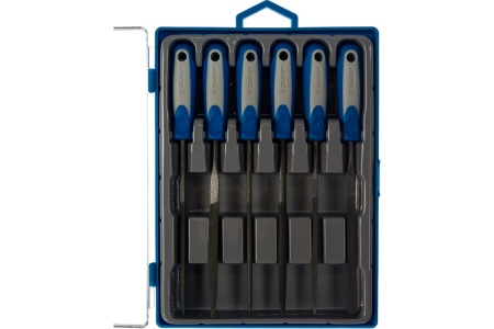 Набор надфилей, насечка 2 - бархатная, 100мм, 6шт Зубр ЭКСПЕРТ 16020-2-H6