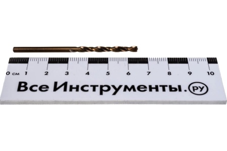 Сверло по металлу кобальтовое (3.2х65 мм) ПРАКТИКА 033-420