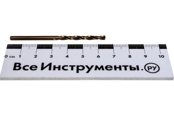 Сверло по металлу кобальтовое (3.2х65 мм) ПРАКТИКА 033-420