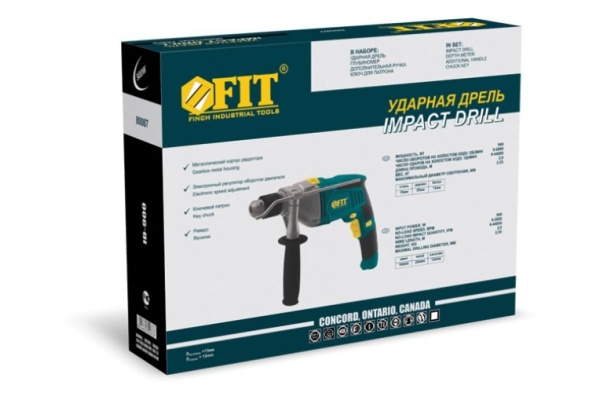 Ударная дрель FIT ID-1050 80087 Ударная дрель FIT ID-1050 80087