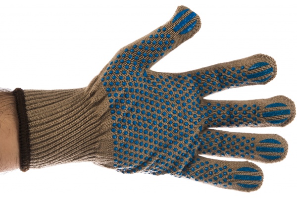 Утепленные, акриловые перчатки с защитой от скольжения Зубр ЭКСПЕРТ 10 класс, р.L-XL 11463-XL