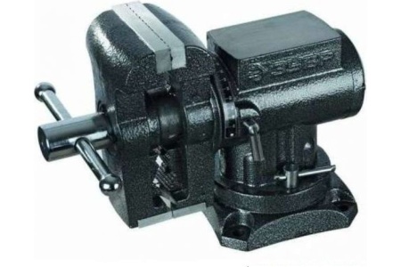 Многофункциональные слесарные тиски ЗУБР Эксперт-3D  с поворотом в двух плоскостях, 125 мм 32712-125