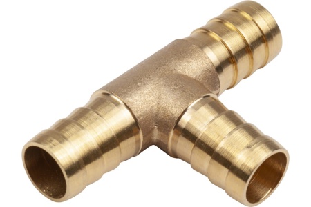 Тройник Т елочка 12 мм, латунь, в блистере AV Steel AV-700341B блистер