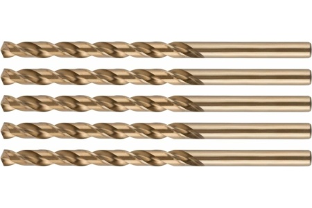 Сверло по металлу удлиненное с кобальтом 5% Profi 10x184 мм, 5 шт CUTOP 48-10-184