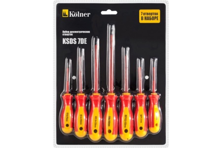 Набор диэлектрических отверток Kolner KSDS 7DE 7 шт. кн7десдс