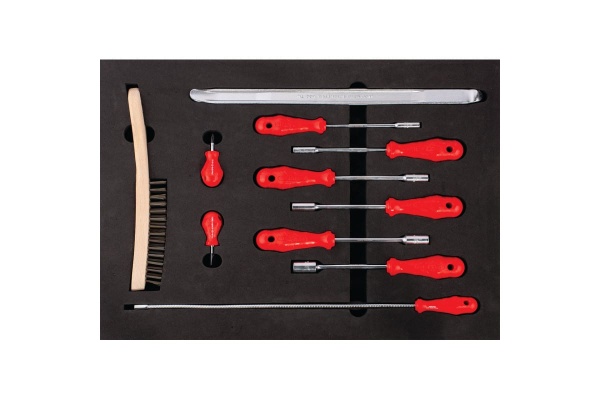 Инструментальная тележка IZELTAS серии GARAJ с инструментами, 7 выдвижных ящиков 8242001142