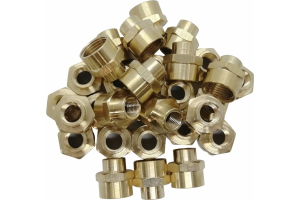 Муфта латунная переходная пневмо 1/2" ВР х 1/4" ВР, 100 шт HG 1640455