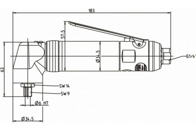 Угловая шлифовальная машина DEPRAG GDA030-180SX 6061260B