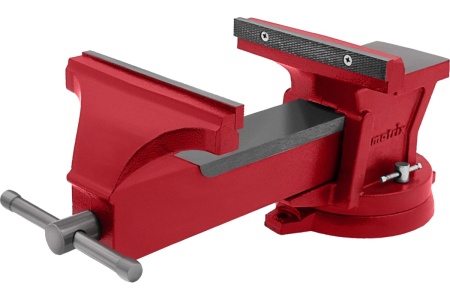 Слесарные тиски MATRIX 200 мм, поворотные, с наковальней 18603