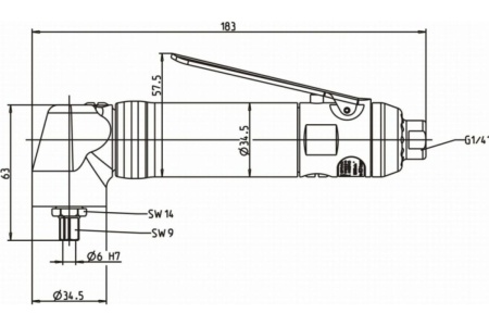 Угловая шлифовальная машина DEPRAG GDA030-180SX 6061260B