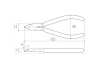 Кусачки для пластика без фаски TSUNODA 120мм TN-120