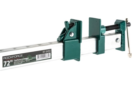 Винтовая струбцина ROCKFORCE 72 max захват 1730мм RF-6455