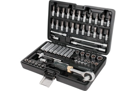 Набор инструмента ROCKFORCE 1/4" DR с 6-гранными головками, 57 предметов RF-2571-5