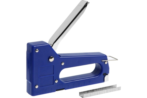 Степлер ТУНДРА мебельный пластиковый корпус, тип скоб 53, 4 - 8 мм 1550259