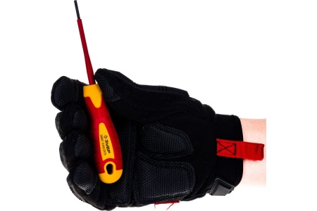 Диэлектрическая отвертка Зубр до 1000В ПРОФИ Cr-V  SL 2.5 x 75 мм 25261-2.5-075_z01