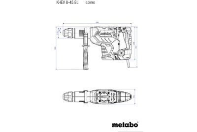 Перфоратор METABO KHEV 8-45 BL 600766500