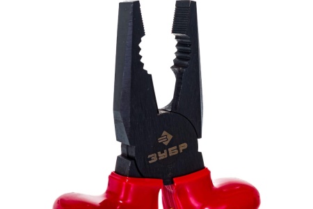 Комбинированные, диэлектрические, высоковольтные плоскогубцы до ~1000В, 180мм Зубр "ЭКСПЕРТ" "ЭЛЕКТРИК" 2214-1-18_z02