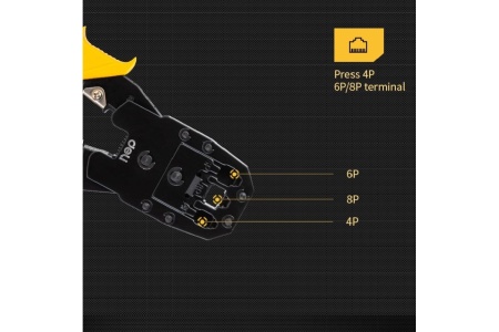 Обжимные клещи DELI DL2468 4P, 6P, 8P 98340