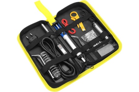 Цифровой паяльник DEKO SI10 80Вт/220В в кейсе + набор аксессуаров, 12 шт 065-0400