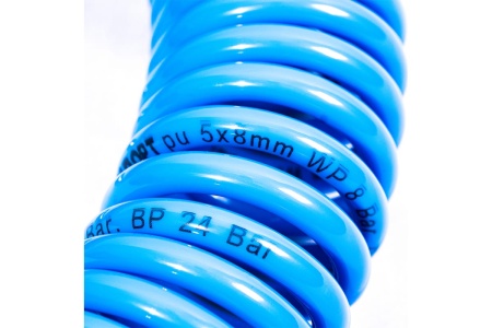 Шланг воздушный спиральный (10 м; 5х8 мм) Станкоимпорт HS050810