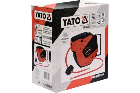 Шланг пневматический на катушке 10 м YATO YT-24242