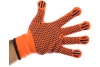 Утепленные, акриловые перчатки с защитой от скольжения Зубр ЭКСПЕРТ 10 класс, сигнальный цвет, р.L-XL 11464-XL