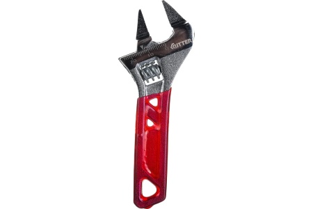 Разводной ключ RITTER Ultra Slim 150 мм, 6", ультратонкие губки, укороченная рукоятка, сталь CR-V, хром HT572150