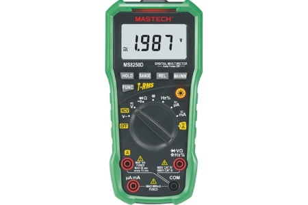 Цифровой автоматический мультиметр Mastech MS8250D детектор напряжения, TRUE RMS, USB 00-00000758