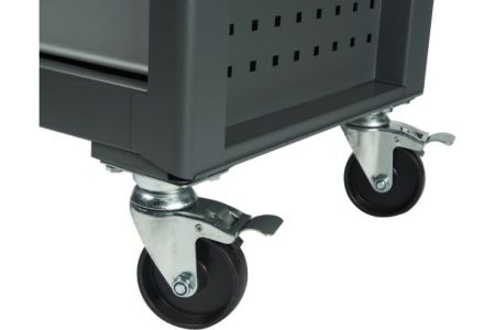 Инструментальная тележка (5 секций, серая, на колесах) JTC-S1065