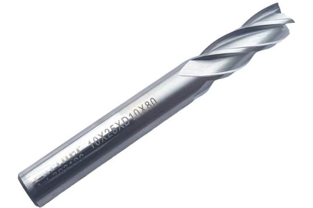 Фреза концевая Серия 302 (10х25х80 мм; HSSЕ; 4-х перая; хв-к 10 мм) Partner 302100