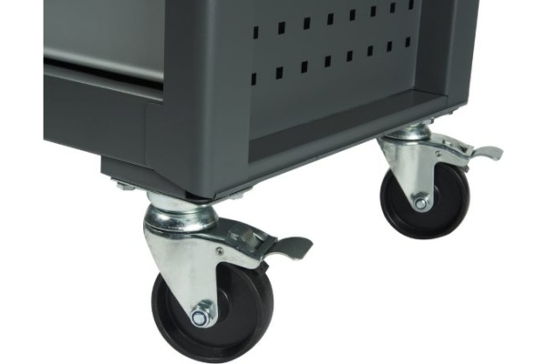 Инструментальная тележка (5 секций, серая, на колесах) JTC-S1065 Инструментальная тележка (5 секций, серая, на колесах) JTC-S1065