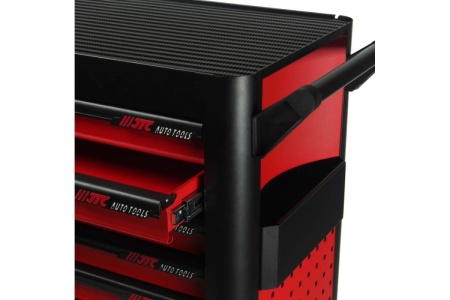 Тележка инструментальная (7 секций, красная, на колесах) JTC S1068