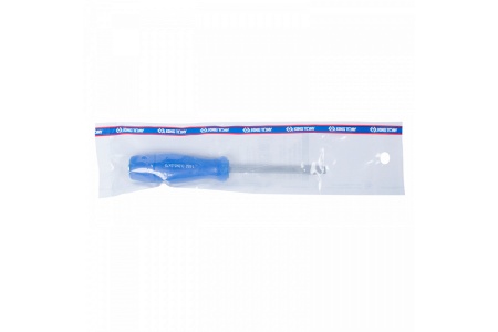 Шлицевая отвертка KING TONY Slotted 5,5 мм 75 мм, силовая, пластиковая ручка 14825503