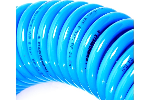 Шланг воздушный спиральный 10х15 мм, 20 м Станкоимпорт HS101520