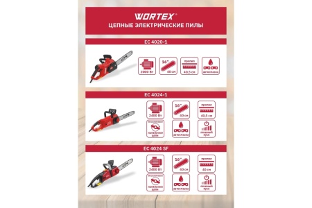 Цепная электрическая пила WORTEX EC4024SF0011