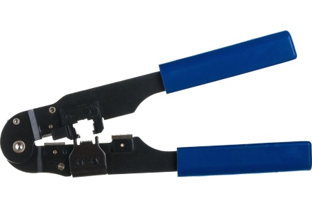 Кримпер ТУНДРА для обжима компьютерных клемм RJ-45 8P, горизонтальный обжим 4476070