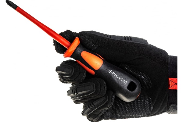 Диэлектрическая отвертка КВТ Слим PH2 100 78584