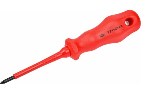 Диэлектрическая отвертка IEK ARMA2L 3 PZ1x80 K2 A2L3-SC30-K2-PZ-10-080