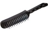 Стальная корщетка, черная пластиковая ручка, 275 мм, 4-х рядная КУРС 38442