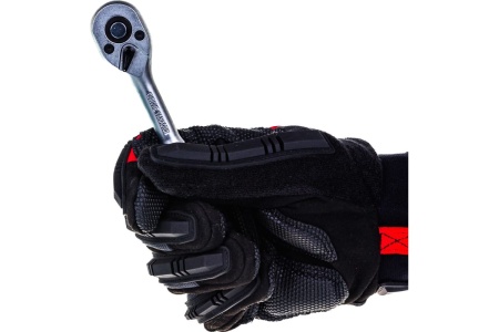 Трещотка 1/4 дюйма, 72 зуба, 155 мм, с двухкомпонентной ручкой AV Steel  AV-508621