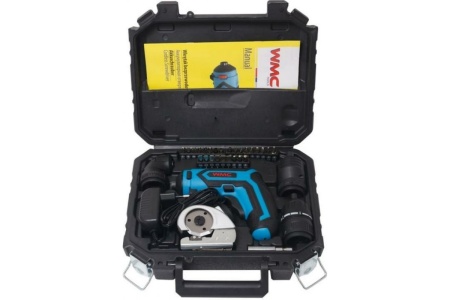 Аккумуляторный шуруповерт с набором бит и аксессуаров WMC TOOLS 36 предметов, в кейсе 48163 1036