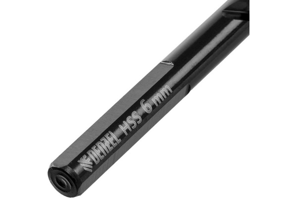 Сверло по металлу Golden Tip 6 мм, HSS-Tin, 10 шт, DIN 338 Denzel 717215