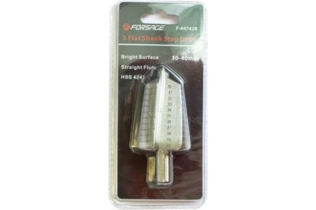 Сверло ступенчатое в блистере (30-40 мм; HSS 4241) Forsage F-44742B 49825