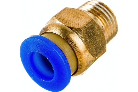 Фитинг металлический 6 мм - наружная резьба 1/8" Pegas pneumatic 5211