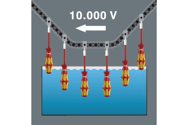Шлицевая отвёртка WERA 160 i SL VDE SB SL 5,5x1x125 мм, на подвесе WE-100004