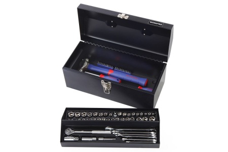 Набор инструментов 160 предметов в металлическом ящике WORKPRO W009027