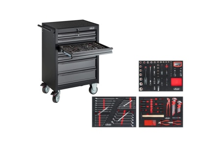 Инструментальная тележка с инструментами VIGOR Black Edition V2379N